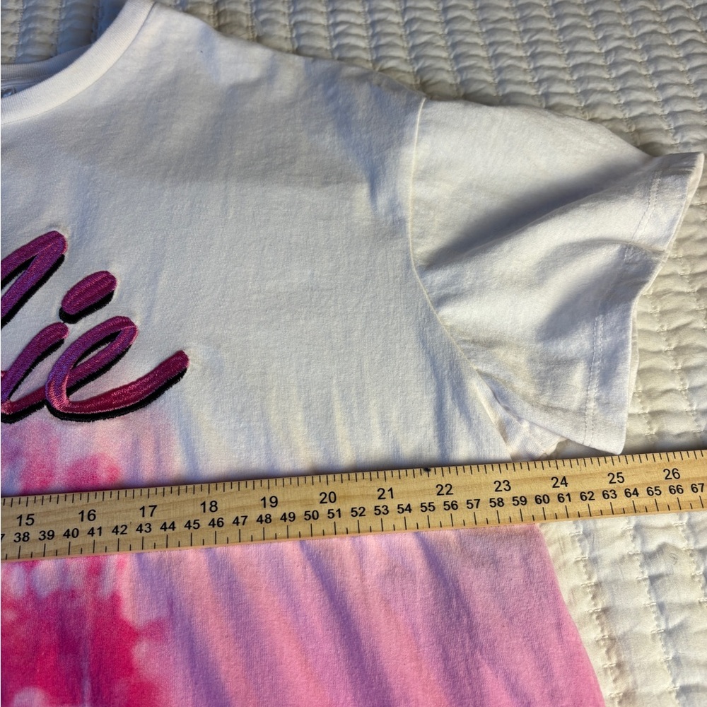 Barbie Dip Dye Pink Graphic Tee Shirt XXL Embroidered Logo Y2K Casual - Picture 6 of 6